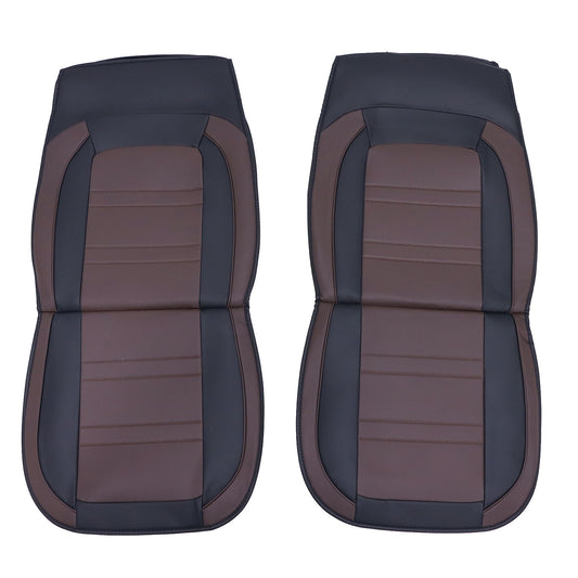 For 2007-2021 Subaru Impreza 5-Seats Seat Covers Front + Rear Cushion Brown