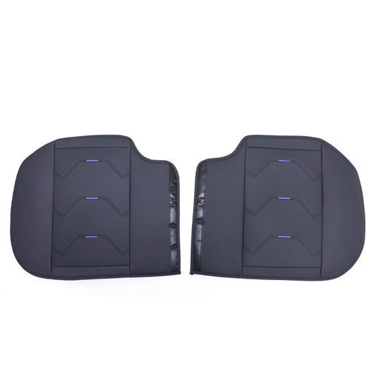 PU Leather 5 Seat Covers Black & Blue Full Set Front & Rear Cushion Fits Honda