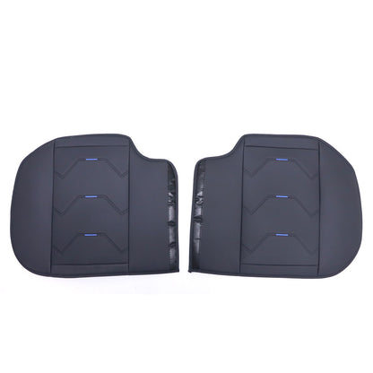PU Leather 5 Seat Covers Black & Blue Full Set Front & Rear Cushion Fits Honda