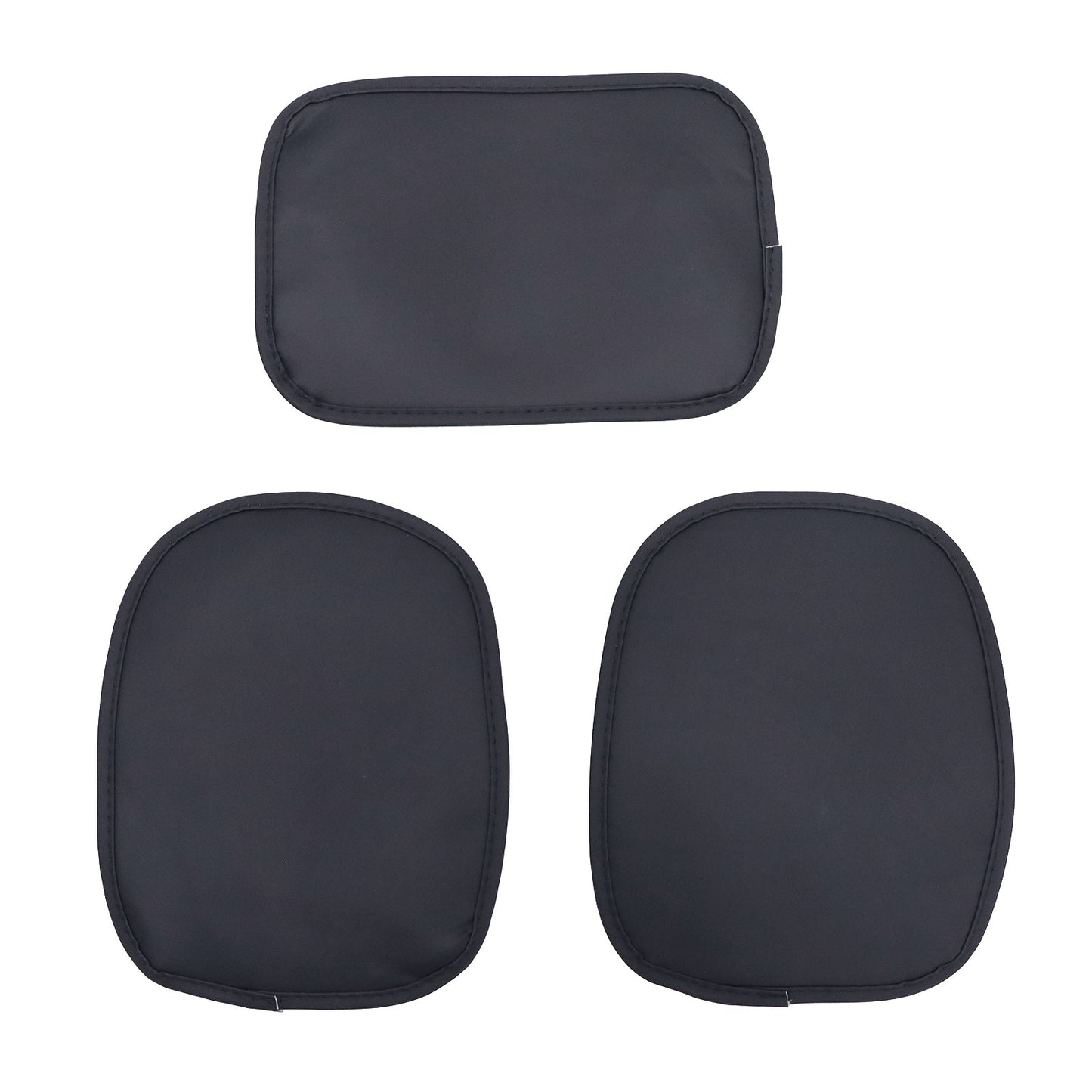 PU Leather 5 Seat Covers Black & Blue Full Set Front & Rear Cushion Fits Honda