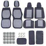PU Leather 5 Seat Covers Full Set Front & Rear Cushion For Chevrolet GMC Car