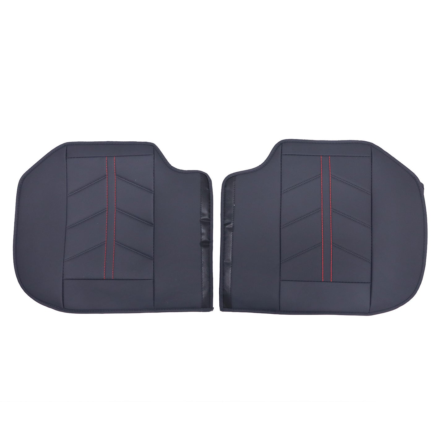 Leather Full Surround Set Car 5-Seat Cover Protector For Toyota Black & Redline