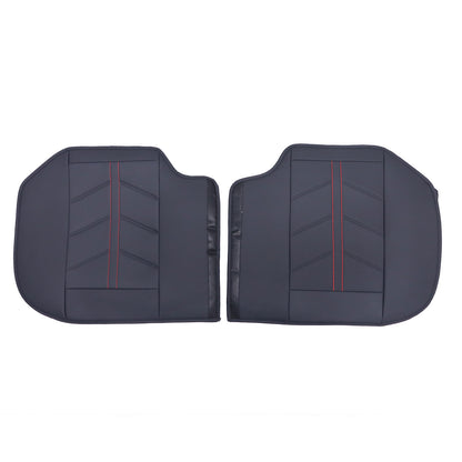 Leather Full Surround Set Car 5-Seat Cover Protector For Toyota Black & Redline