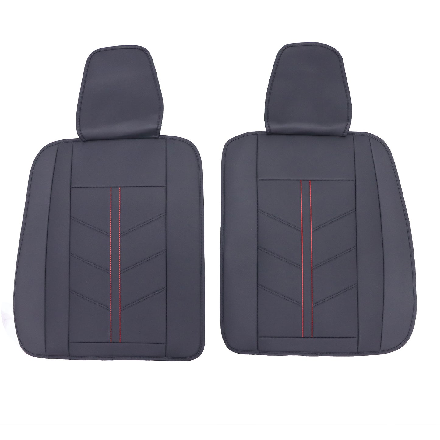 Leather Full Surround Set Car 5-Seat Cover Protector For Toyota Black & Redline