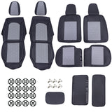 For 2012-2025 Toyota Camry Car 5 Seat Covers Full Set Protector Cushions Gray