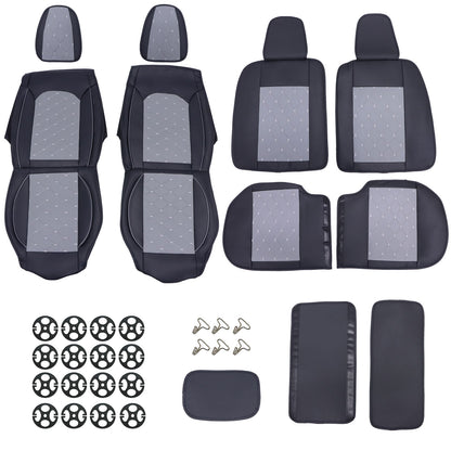 For 2012-2025 Toyota Camry Car 5 Seat Covers Full Set Protector Cushions Gray