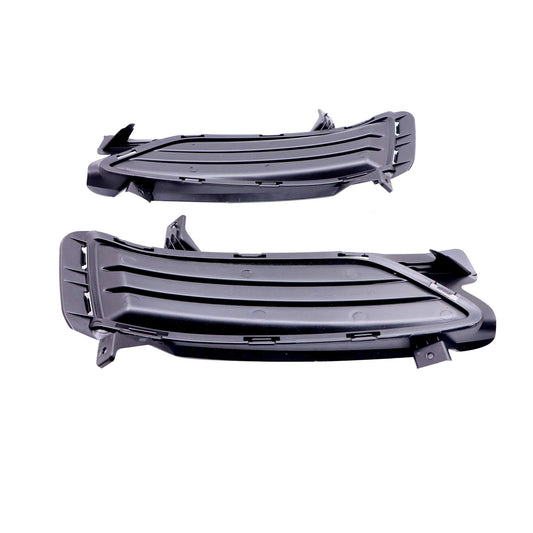New Fits Hyundai Tucson 2019-2021 Front Fog Light Lamp Covers Bezels 2PCS Black