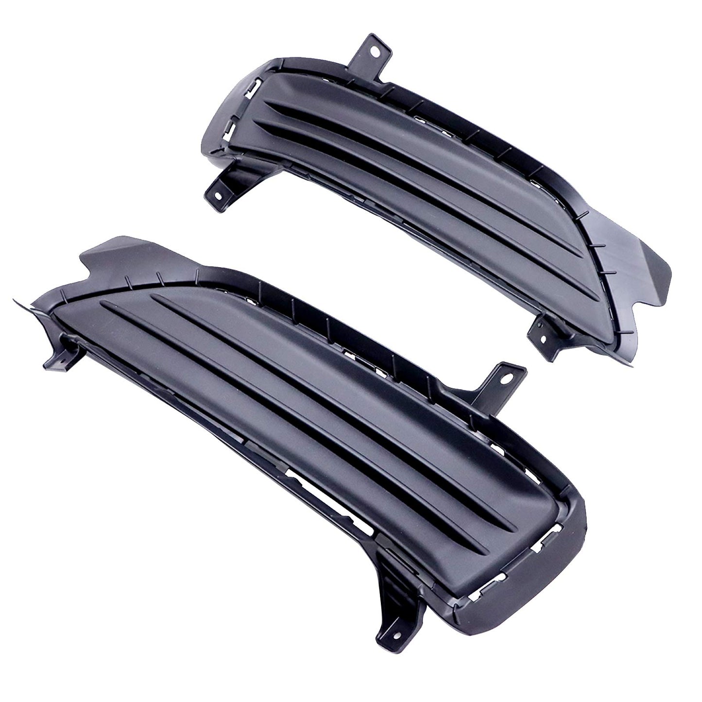 New Fits Hyundai Tucson 2019-2021 Front Fog Light Lamp Covers Bezels 2PCS Black