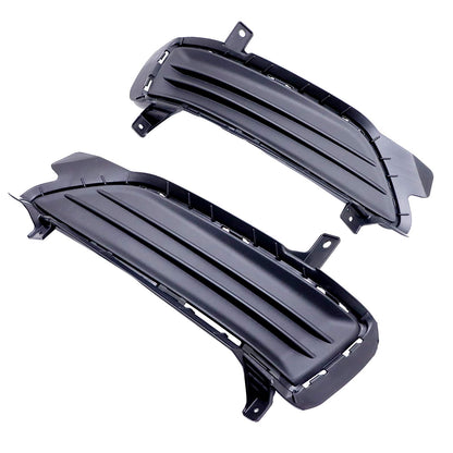 New Fits Hyundai Tucson 2019-2021 Front Fog Light Lamp Covers Bezels 2PCS Black