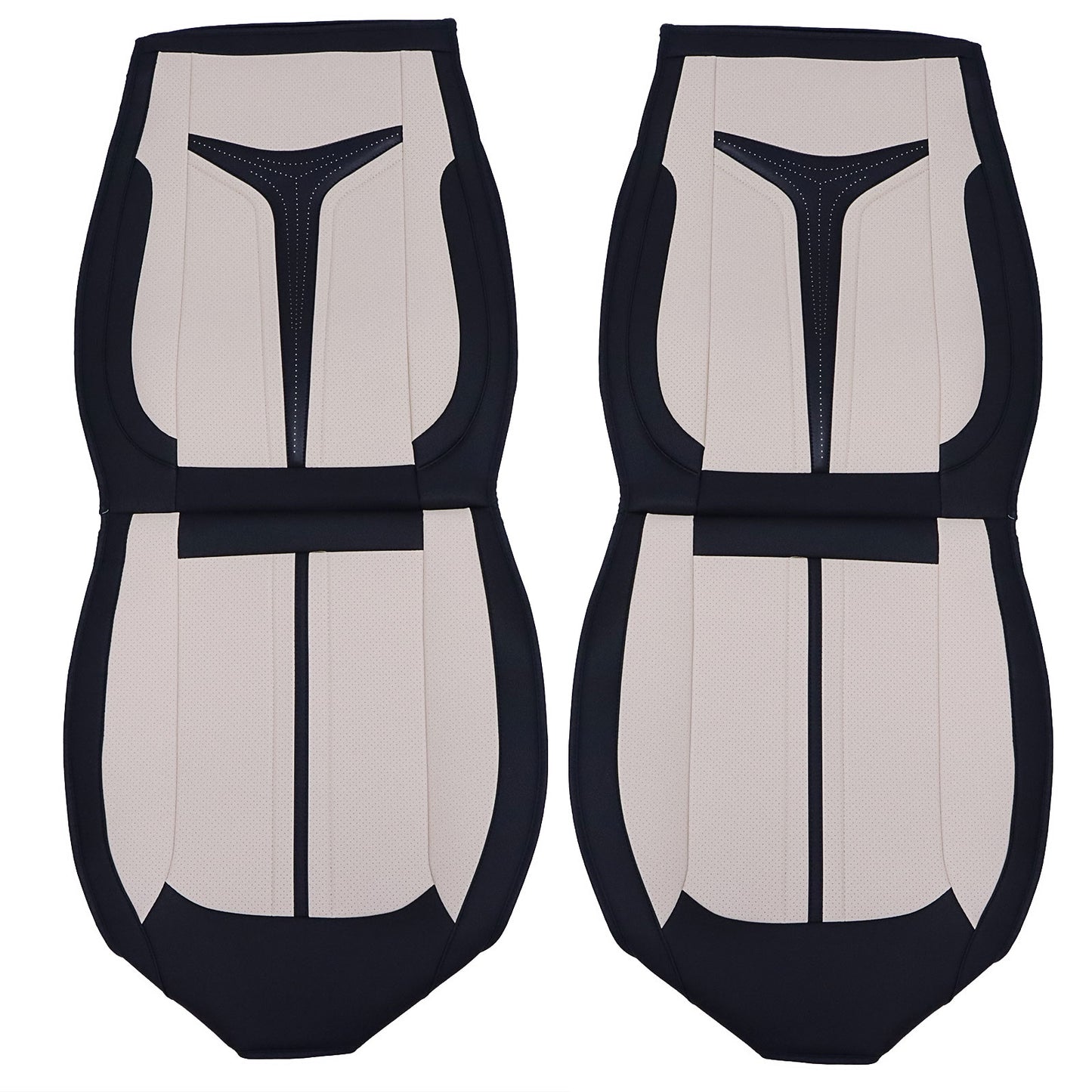 For Ford F150 F-150 Crew Cab PU Leather Car Seat Covers Full Set Front & Rear