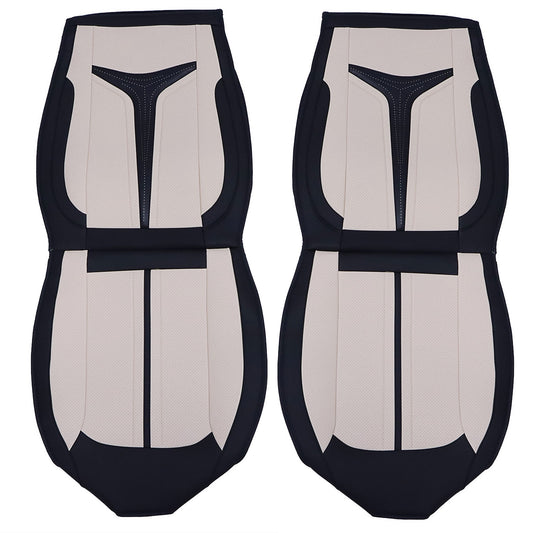 For Ford F150 F-150 Crew Cab PU Leather Car Seat Covers Full Set Front & Rear