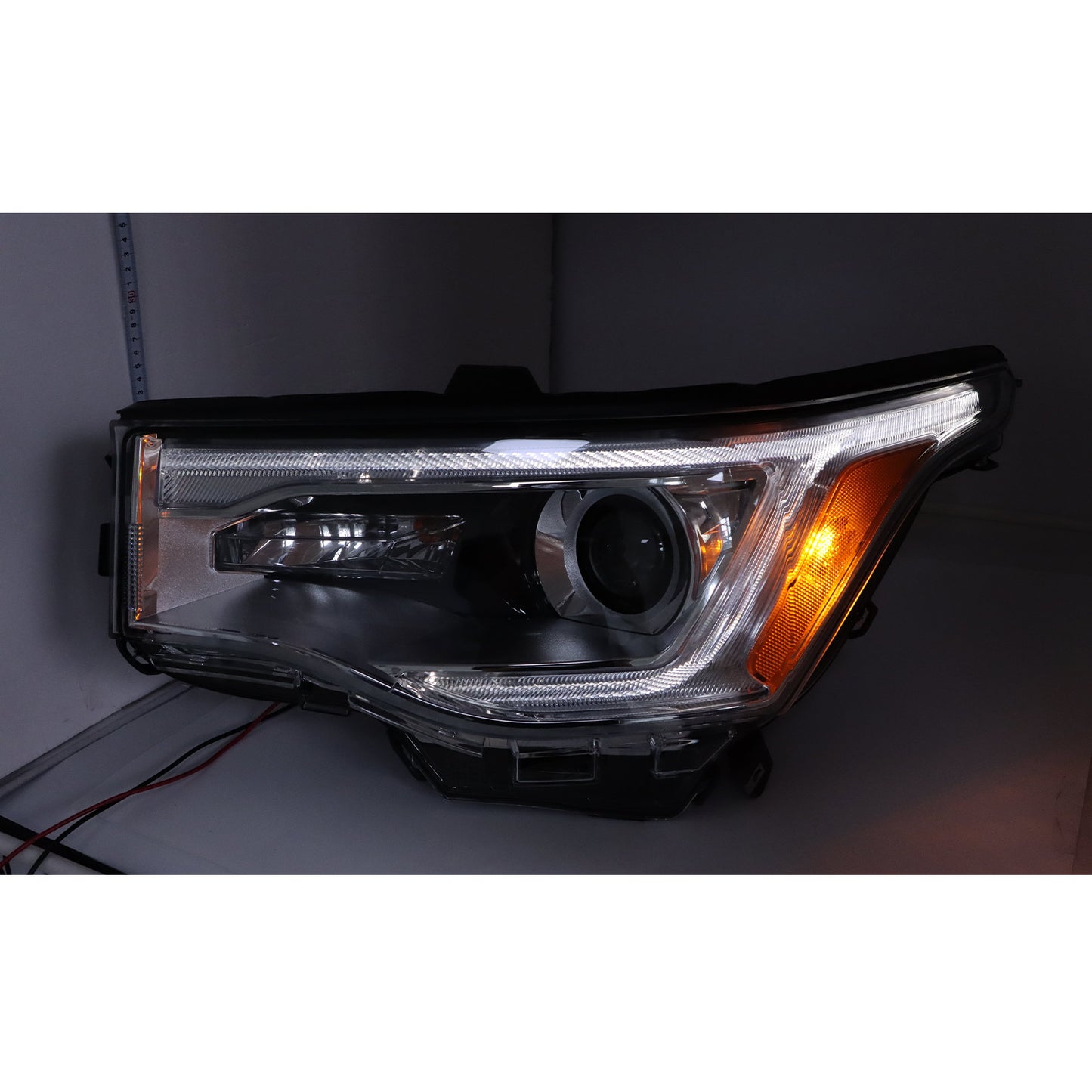 For 2017-2019 GMC Acadia Driver LH Side Chrome Halogen Headlamp w/ LED DRL