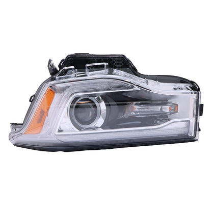 For 2017-2019 GMC Acadia Driver LH Side Chrome Halogen Headlamp w/ LED DRL