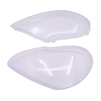 Pair Headlight Lens Cover Shell+Glue Clear For Porsche Cayenne 2003 04 2005 2006