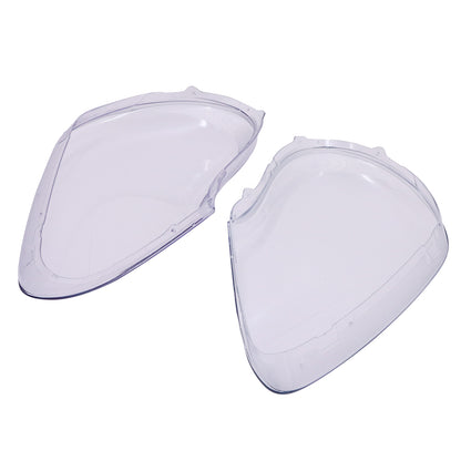 Pair Headlight Lens Cover Shell+Glue Clear For Porsche Cayenne 2003 04 2005 2006