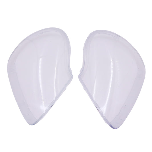 Pair Headlight Lens Cover Shell+Glue Clear For Porsche Cayenne 2003 04 2005 2006