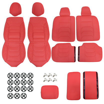 Fits 2009-21 Dodge Ram 1500 Car Seat Cover 5 Seats Full Set PU Leather Cushion