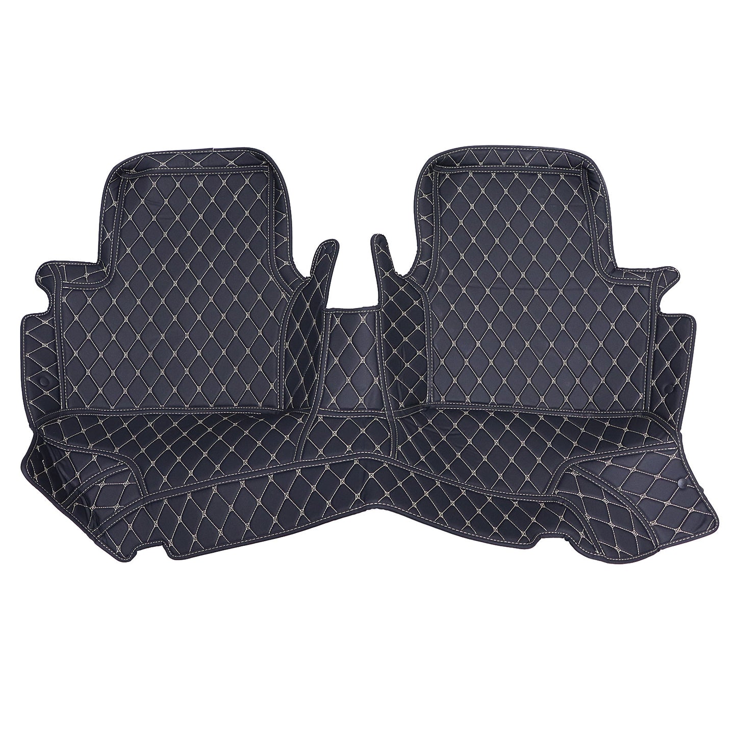 Microfiber Leather Floor Mats Liner Front & Rear Set For 2012-2019 Ford Fiesta