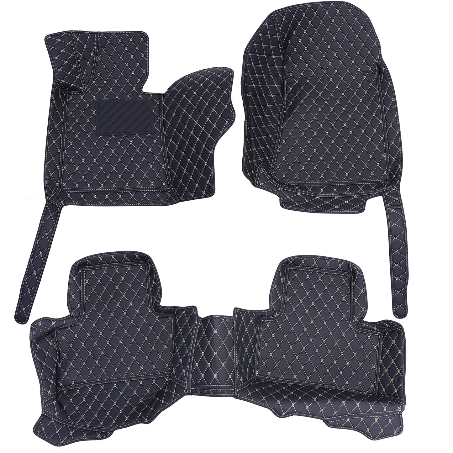 2009-2015 For Mercedes-Benz GLK X204 Car Leather Floor Mats Liners All Surround