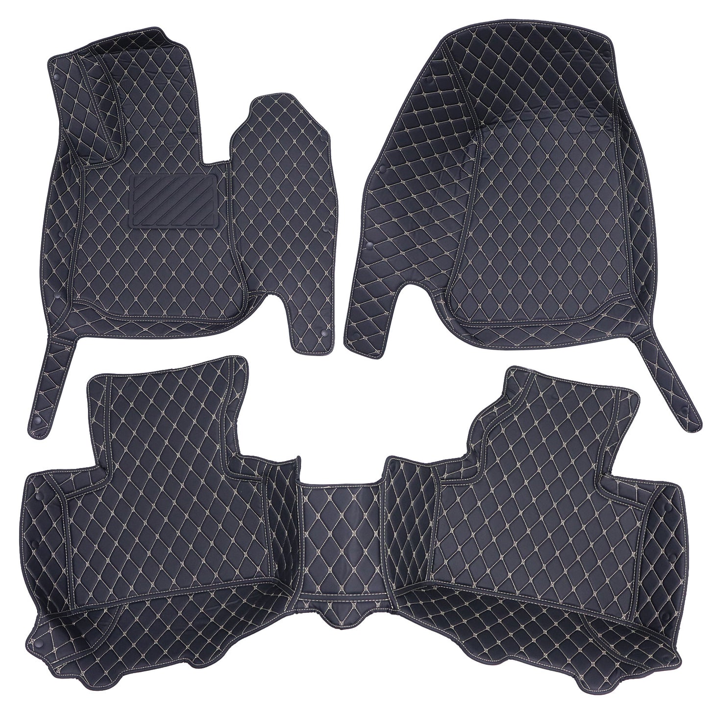 For 2016-22 Mercedes Benz GLC Microfiber Leather Floor Mats Liners Front & Rear