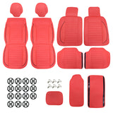 For Toyota CAMRY Car 5Seat Covers Full Set Front & Rear Protector Cushions RED