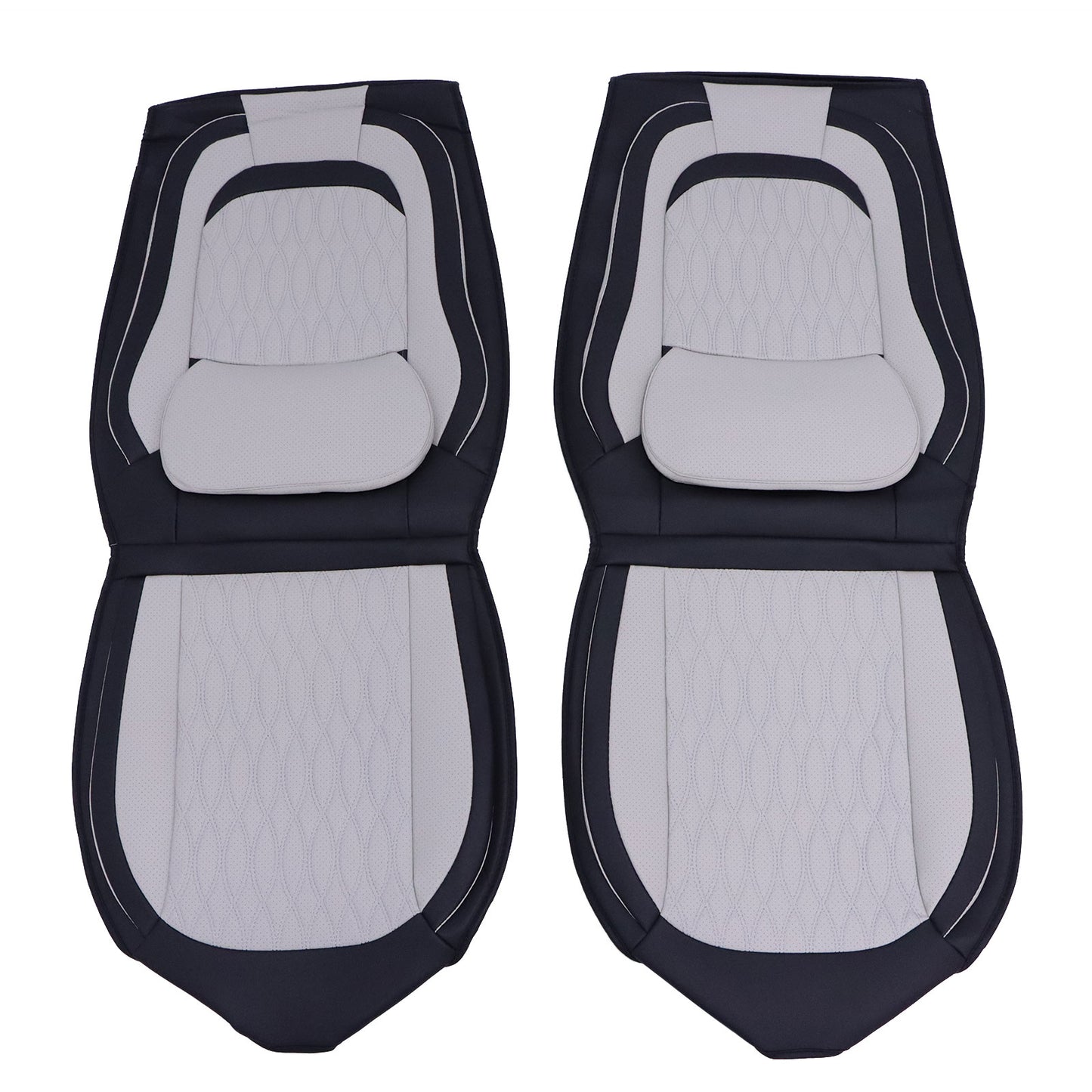 For Toyota Prius 2003-2015 Car 5-Seat Cover Front & Rear Cushion Pad Gray