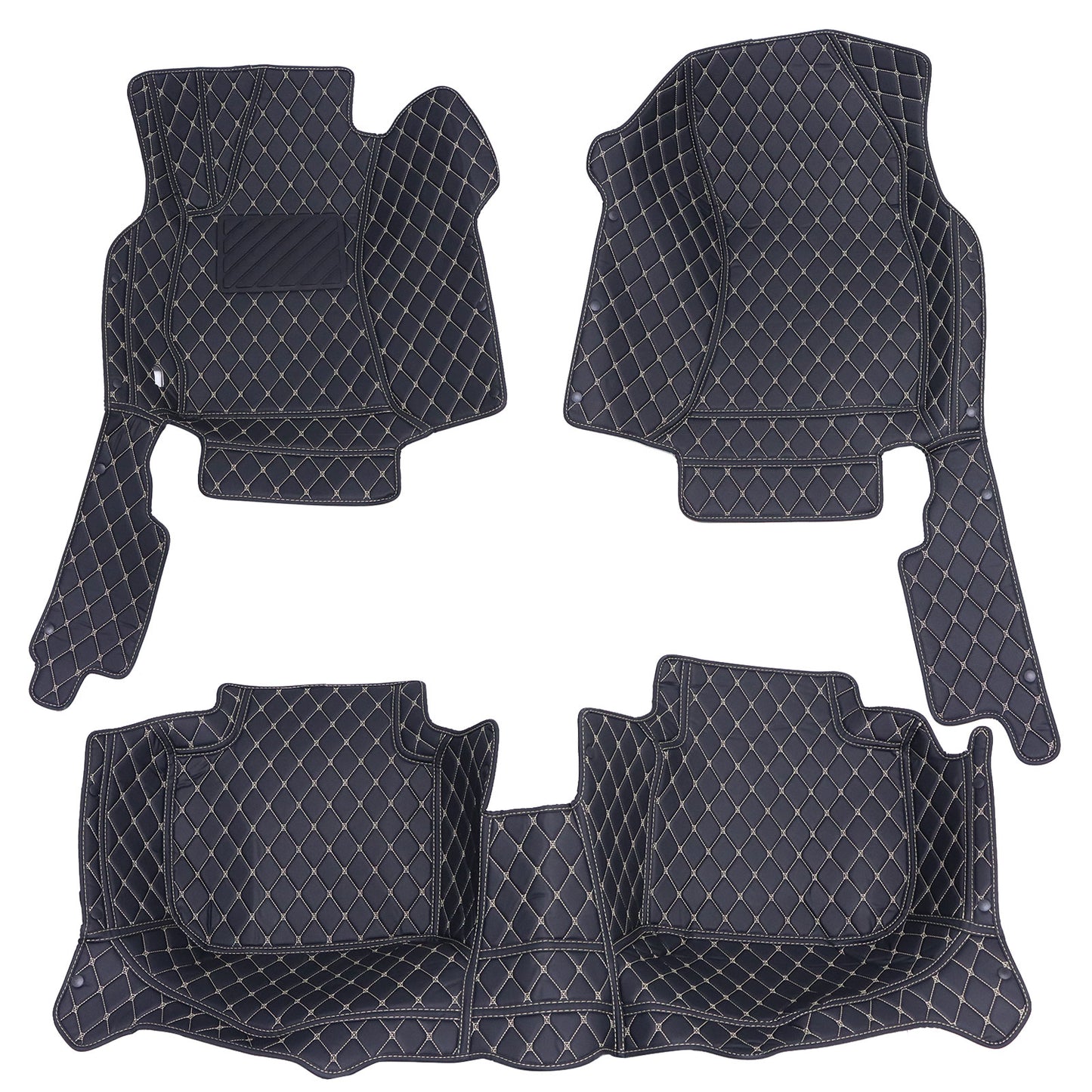 Car Floor Mats Fit For Subaru Outback 2010-2014 Microfiber Leather Full Set