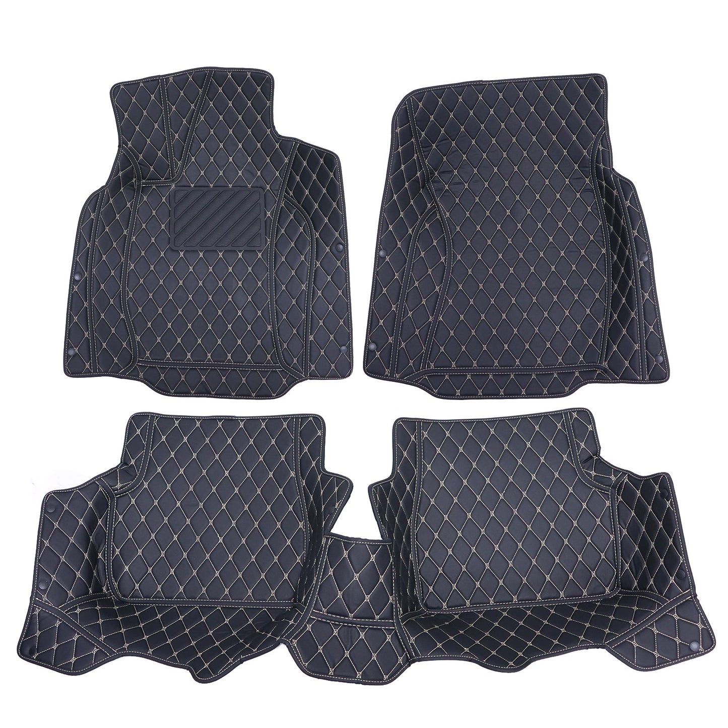 For 2003-2008 Subaru Forester Microfiber Leather Floor Mats Liners Front & Rear