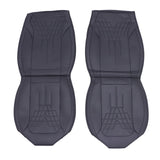 Faux Leather Full Surround Set Car 2-Seat Cover Protector For Toyota Black