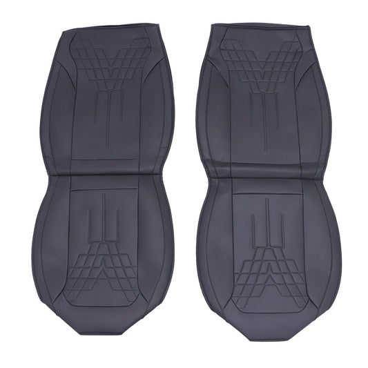 Faux Leather Full Surround Set Car 2-Seat Cover Protector For Toyota Black
