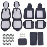 Fits 2009-2021 Dodge Ram 1500 Car Seat Cover 5-Seats Full Set PU Leather Cushion