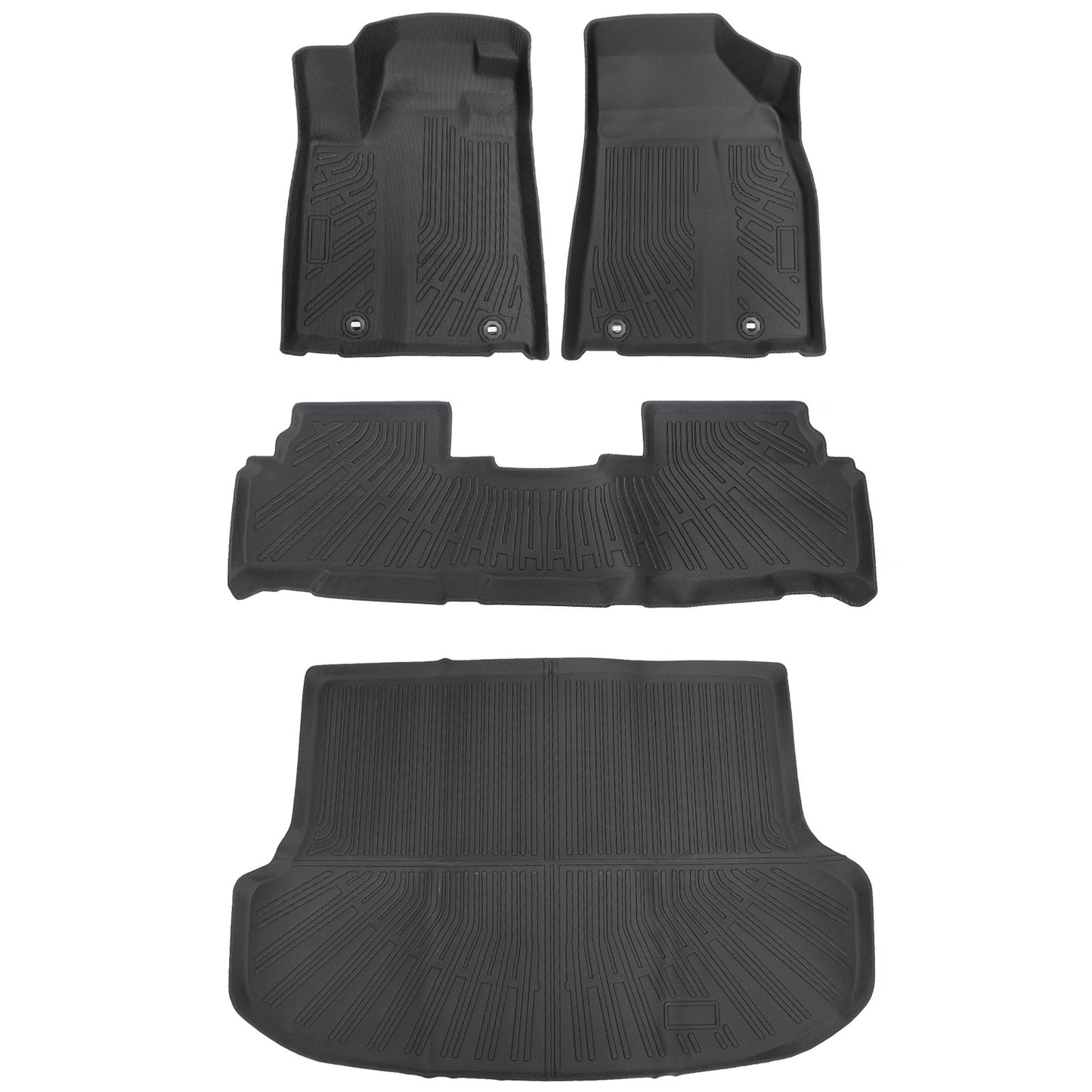 TPE Floor Mats Liners+Trunk Cargo Liner For 2013-2015 Lexus RX350 RX450h Weather