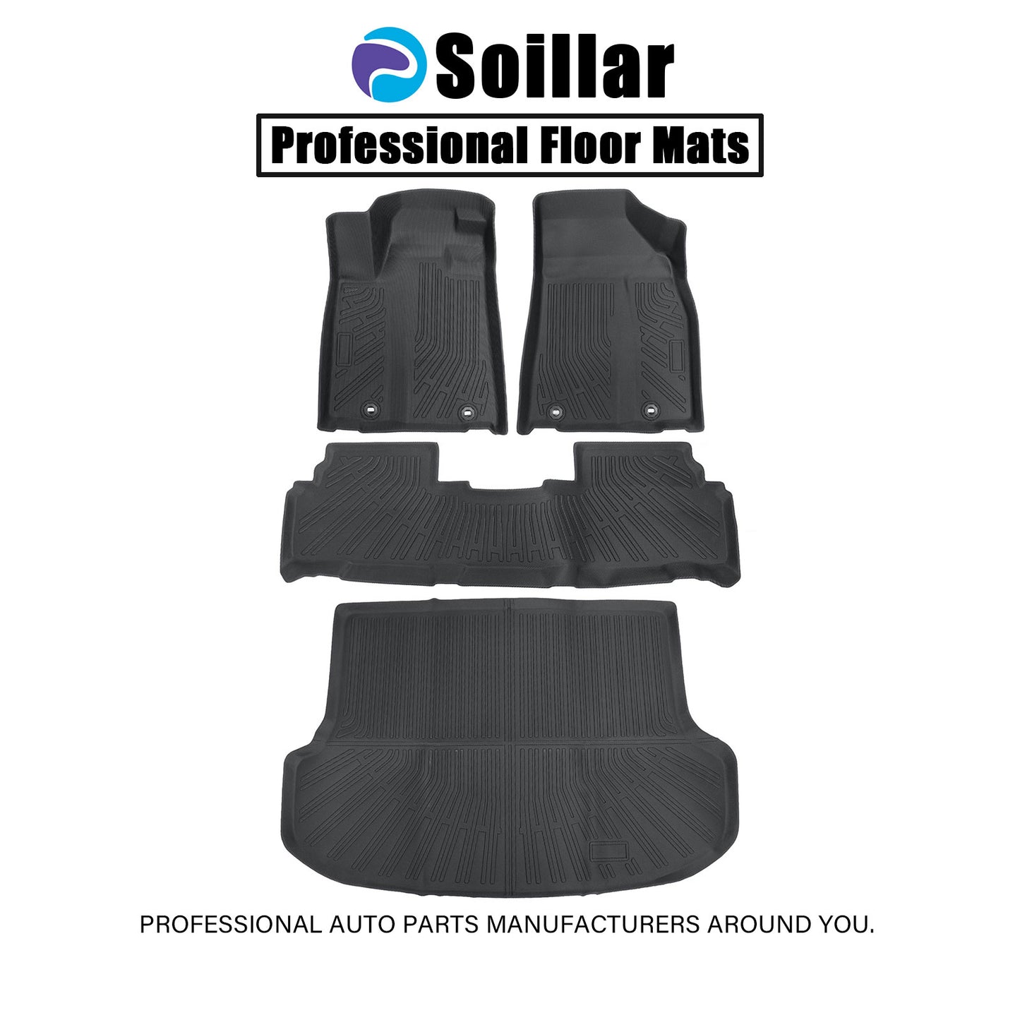 TPE Floor Mats Liners+Trunk Cargo Liner For 2013-2015 Lexus RX350 RX450h Weather