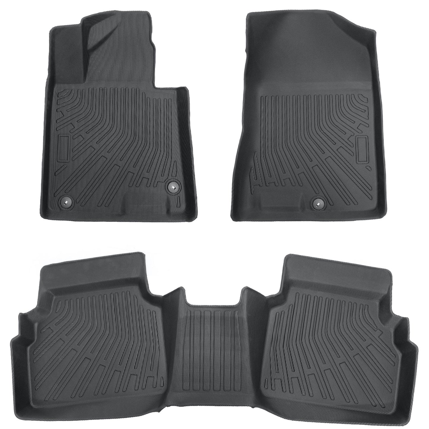 TPE Floor Mats Liner 3D Model For 2020-2026 Hyundai Sonata / 2021-26 Kia K5 FWD