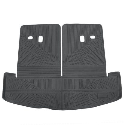 Floor Mats & Trunk Cargo Liner TPE For 2024 2025 Hyundai Santa Fe Hybrid 7 Seat