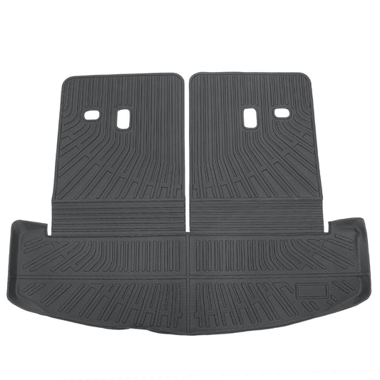 Floor Mats & Trunk Cargo Liner TPE For 2024 2025 Hyundai Santa Fe Hybrid 7 Seat
