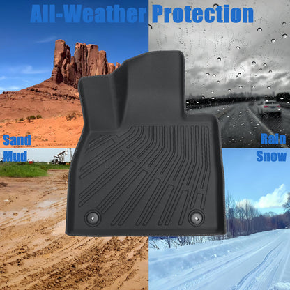 Floor Mats & Trunk Cargo Liner All Weather TPE For 2020-2025 Hyundai Palisade