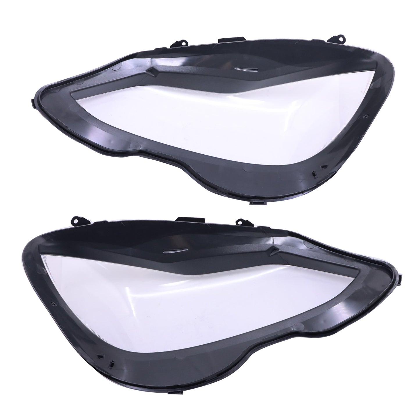 Pair Clear Headlight Lens Cover Fit For 2014-2016 Mercedes-Benz W212 E-Class