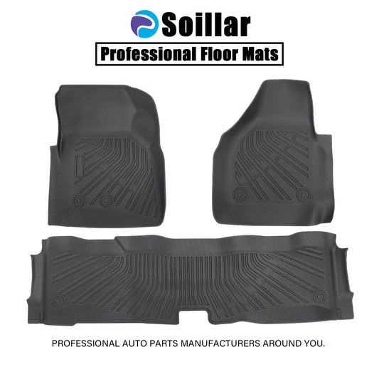 Floor Mats TPE For 2008-2010 Ford F-250 350 450 Super Duty Crew Cab Floor Liners