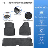 Floor Mats TPE For 2008-2010 Ford F-250 350 450 Super Duty Crew Cab Floor Liners