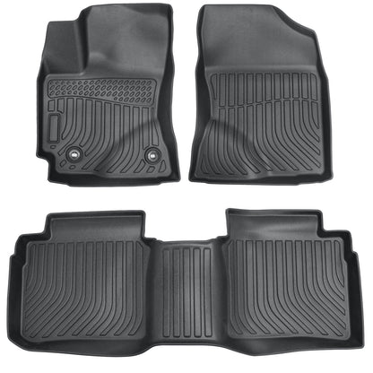 3D Model Floor Mats TPE For 2014-2019 Toyota Corolla 2-Row Liners Black