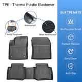 Floor Mats Liner For 2016-2022 Toyota Prius 4-Door Front-Rear All Weather TPE