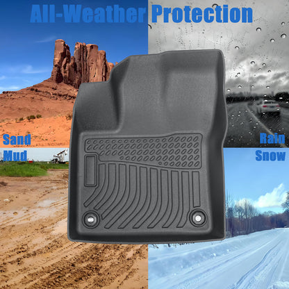 Floor Mats Liner For 2016-2022 Toyota Prius 4-Door Front-Rear All Weather TPE