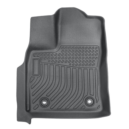 TPE Front & Rear Floor Mats Liner Black For 2022-2025 Toyota Tundra Crew Max Cab