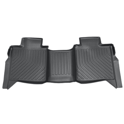 TPE Front & Rear Floor Mats Liner Black For 2022-2025 Toyota Tundra Crew Max Cab
