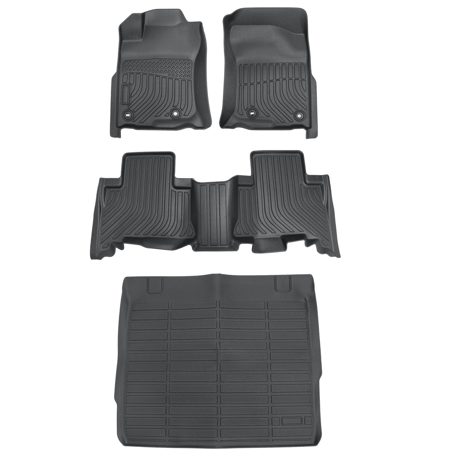 TPE Floor Mats+Trunk Cargo Liner For 2013-2024 Toyota 4Runner 5 Seat All Weather
