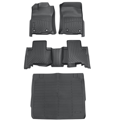 TPE Floor Mats+Trunk Cargo Liner For 2013-2024 Toyota 4Runner 5 Seat All Weather