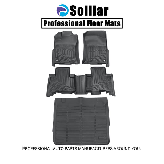TPE Floor Mats+Trunk Cargo Liner For 2013-2024 Toyota 4Runner 5 Seat All Weather