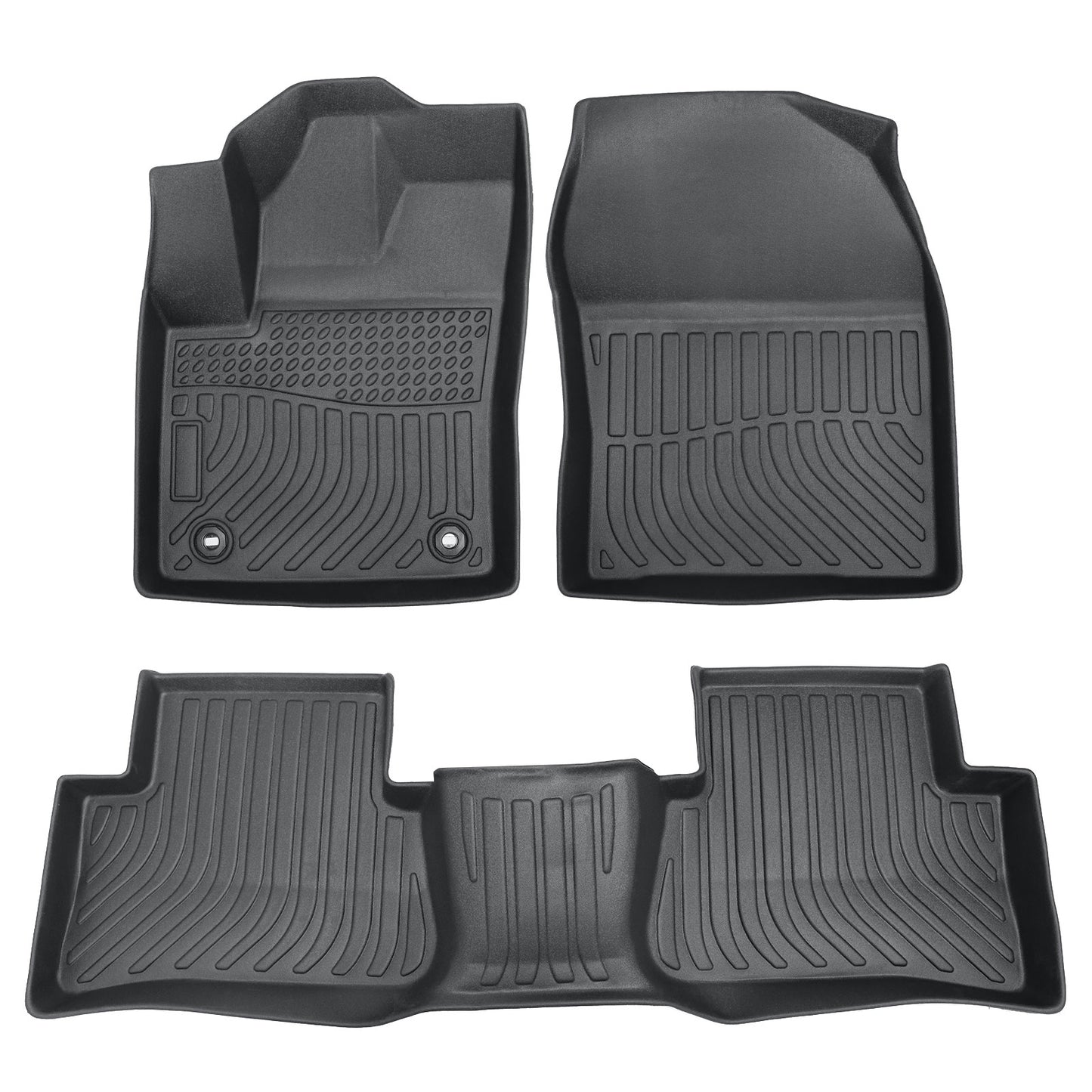 Floor Mats Liner For 2018-2022 Toyota C-HR 4-Door Front & Rear All Weather Black