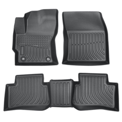 Floor Mats Liner For 2022-2024 Toyota Corolla Cross FWD 4-Door Front-Rear Black